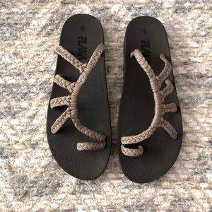 Brand new braided sandals